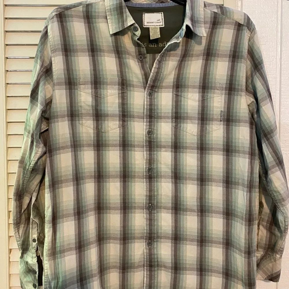 Horny Toad Button Up Shirt Mens Large